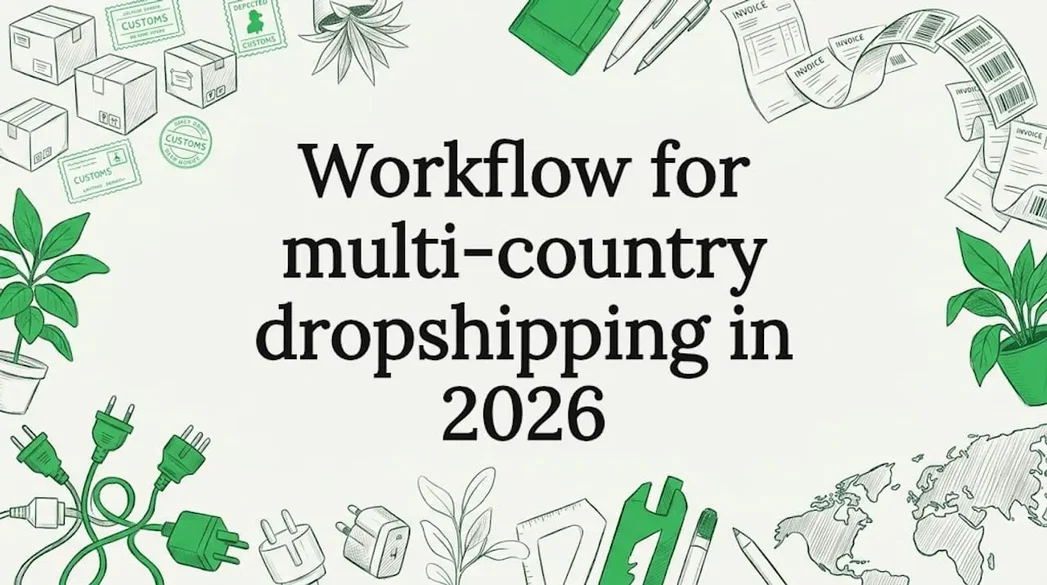 Workflow for multi-country dropshipping in 2026