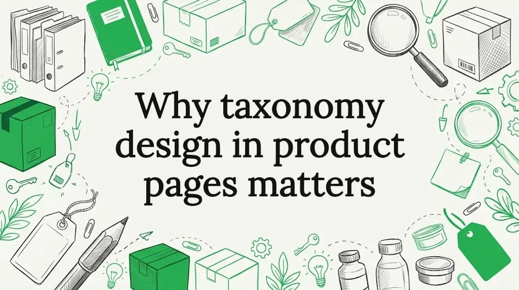 Why taxonomy design in product pages matters